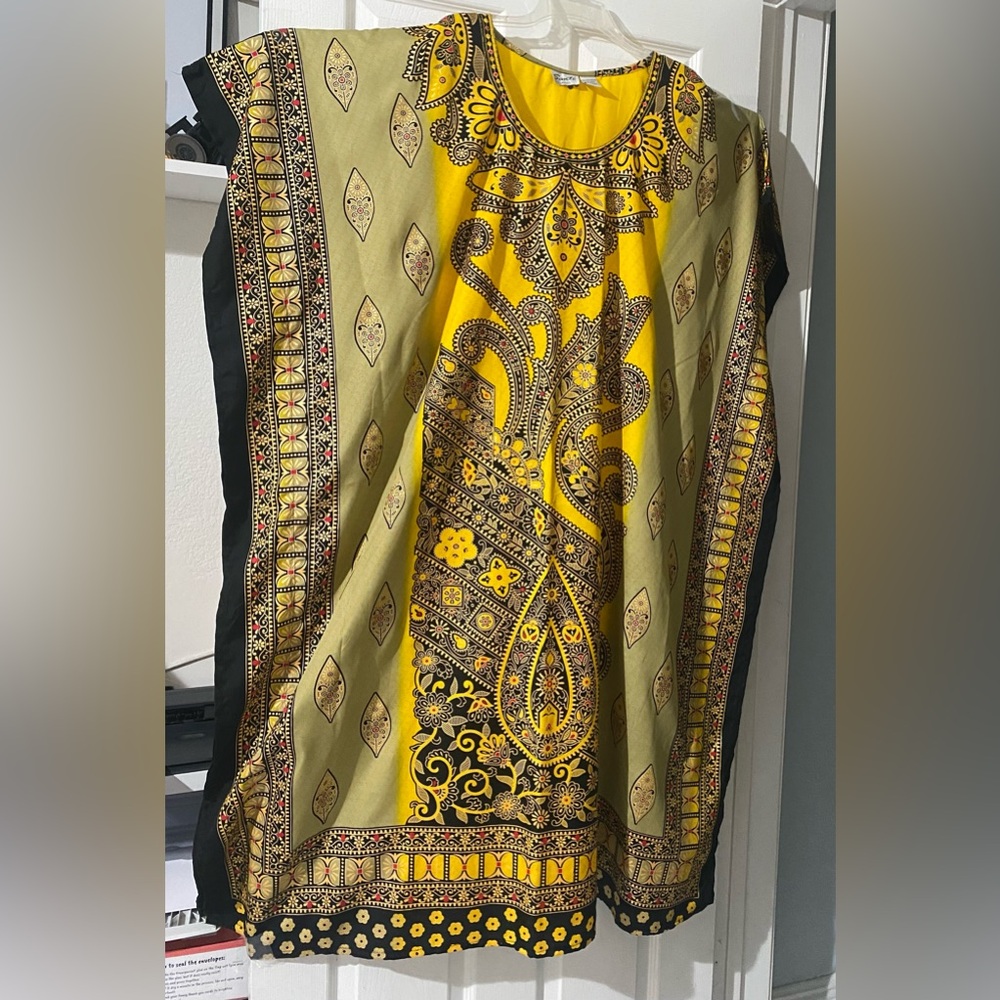 @@Sante Classic@@Kaftan Mumu Lounge Dress Multicolor Women, One Size Polyester